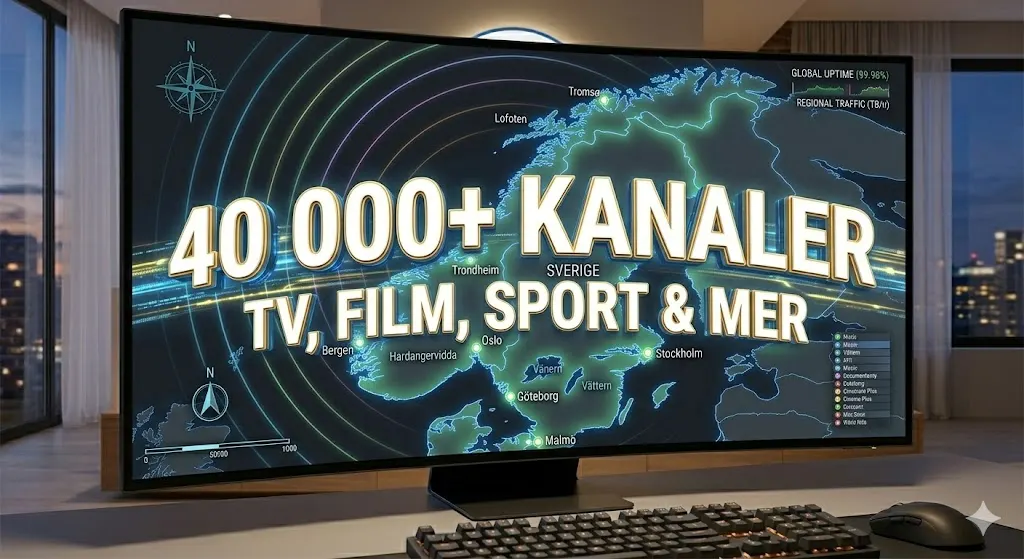 IPTV Skandinavien kanaler och underhållning